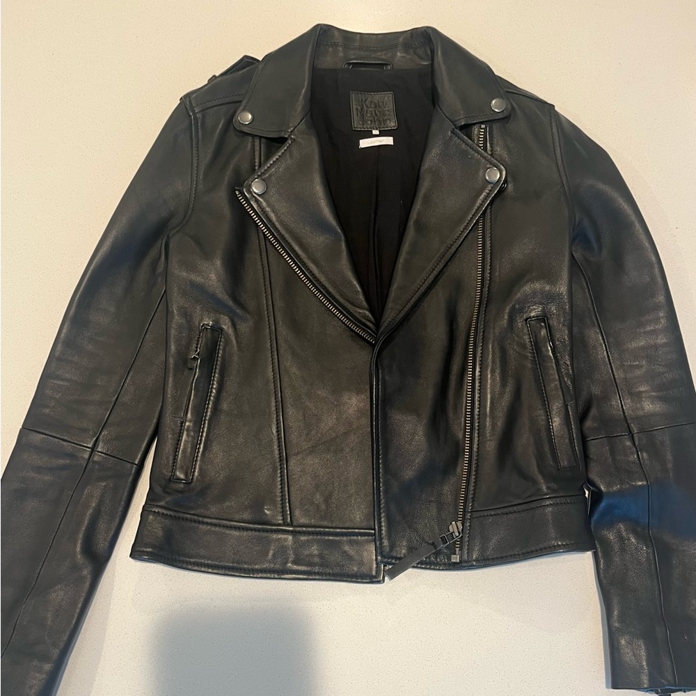 XS karl marc john leather jacket